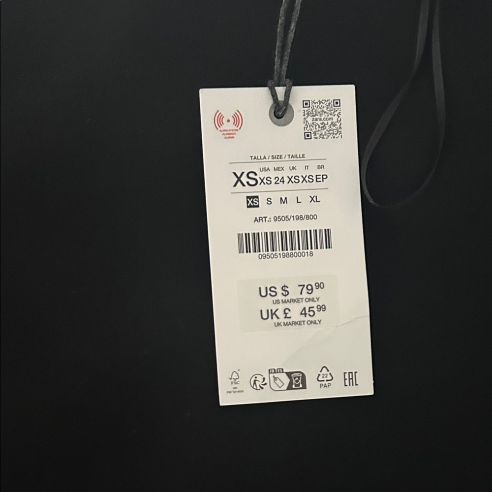 Zara Elegant Black Women's Top